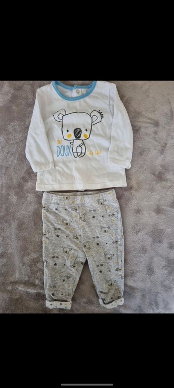 Ensemble pantalon coton & tee shirt ML