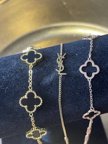 Lot de bracelet en acier inoxydable 
