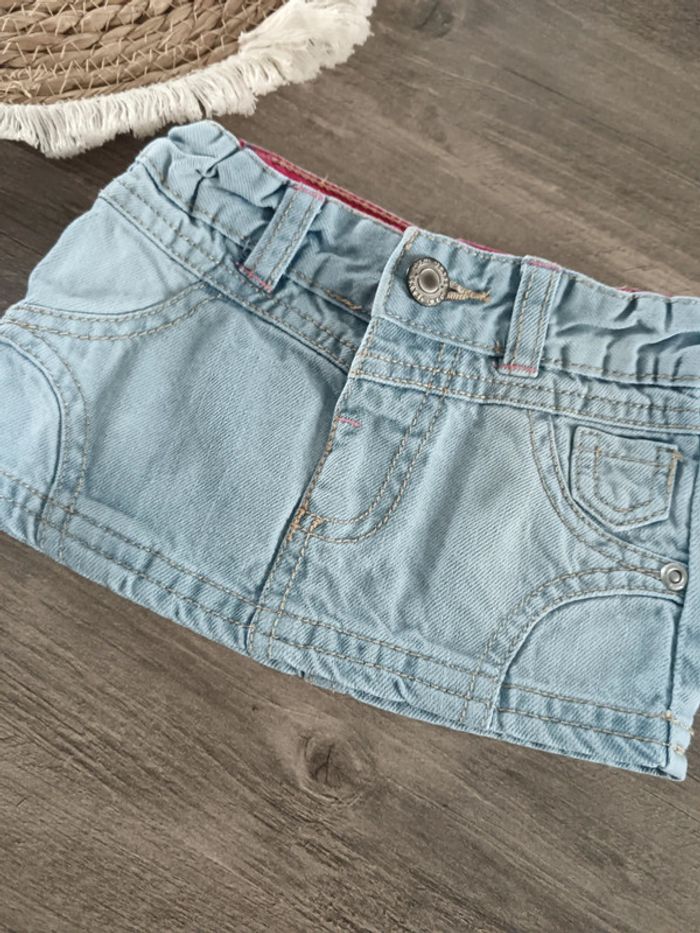 🌞 jupe en jeans 6 mois la boîte à malice très bon état - photo numéro 2