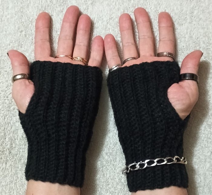 Mitaines fait main au crochet - photo numéro 9