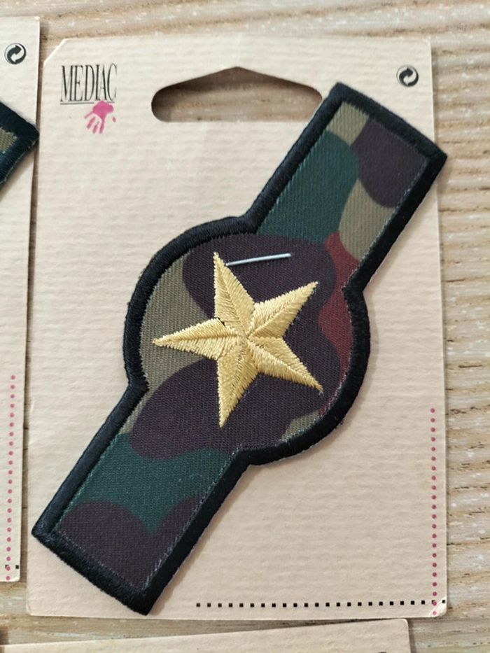 Thermocollants style militaire pour accessoiriser un vêtement - photo numéro 2
