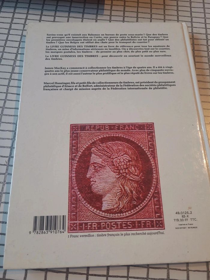 Le livre Guinness des timbres - photo numéro 2