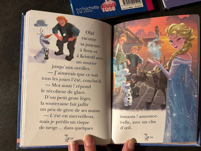 Lot de 3 livres La reine des neiges La bibliothèque rose - photo numéro 3