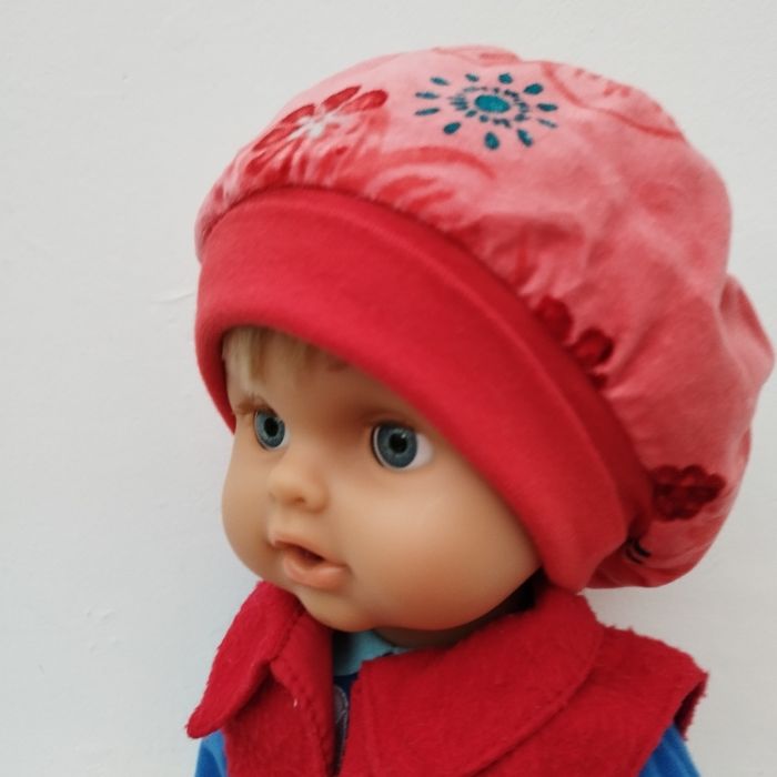 Bonnet béret bébé fille 43 cm