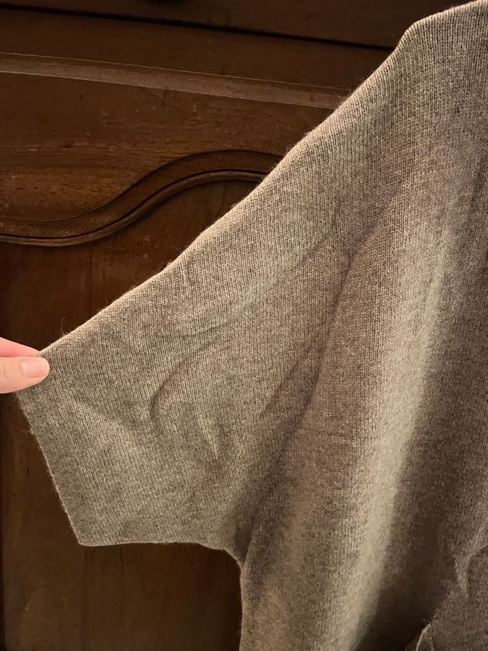 Robe en laine mélange , col roulé , manches mi-long