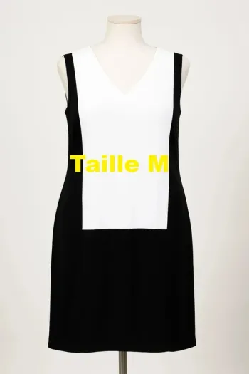 Robe blanche noire Vero Moda Taille M