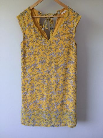 • Robe femme jaune fleurie Majolica ~ Taille 38 •
