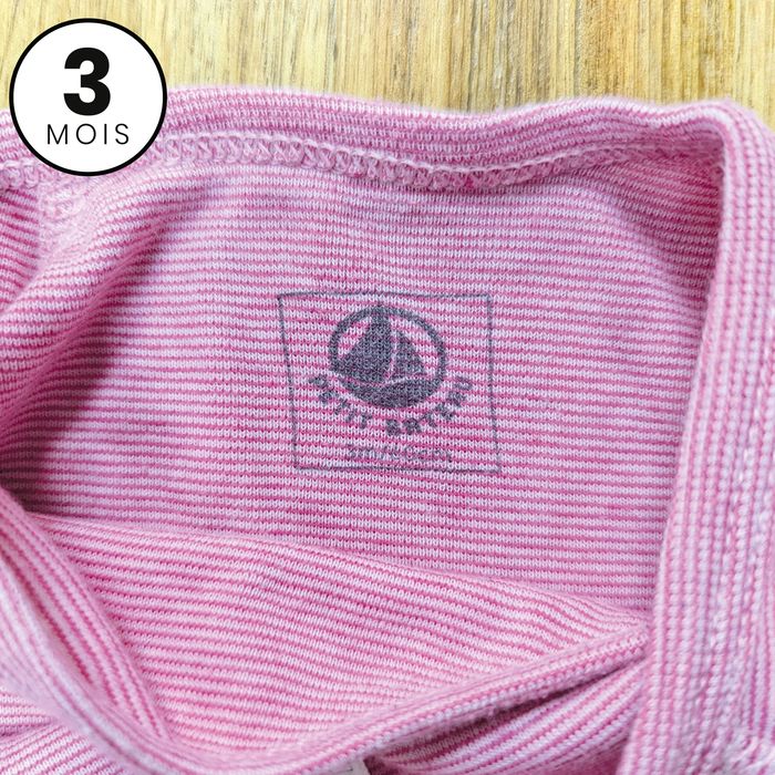 Body manches longues - 3 mois - Petit bateau - photo numéro 3