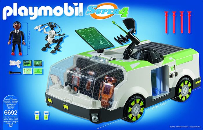 PLAYMOBIL 6692  Super 4  Camion de mission Techno Caméléon Avec agent Gene - photo numéro 4