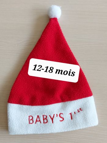 Bonnet 1er Noël de bb