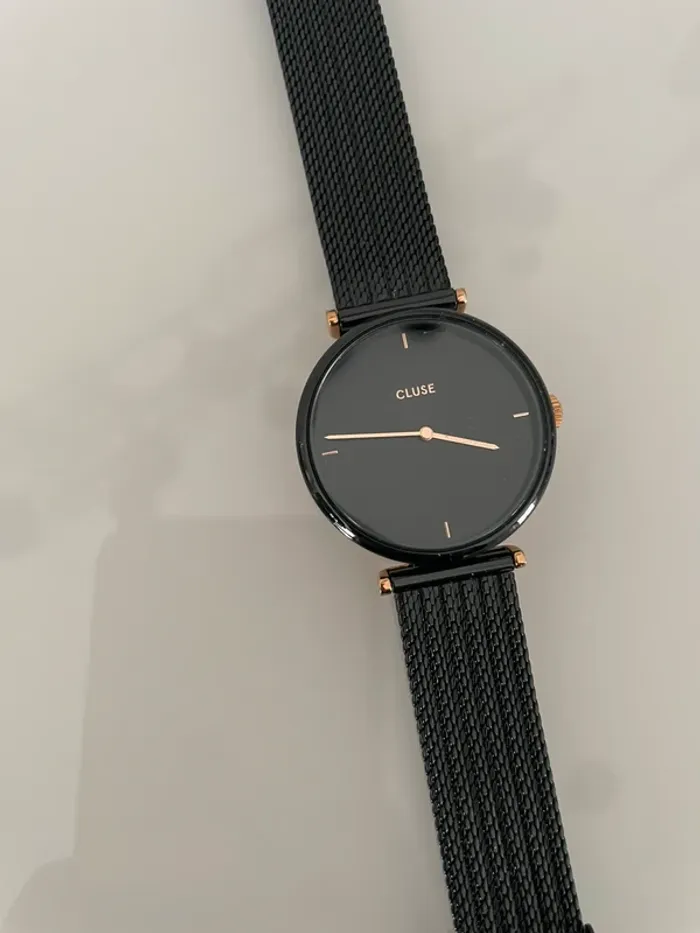 Montre Triomphe Mesh noire Cluse neuve - photo numéro 2