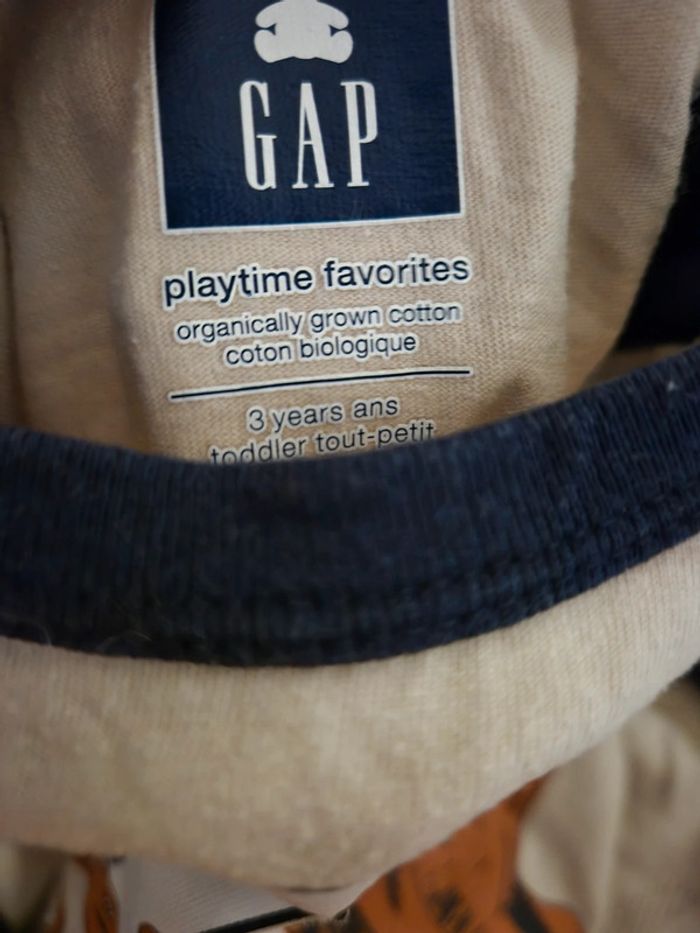 Tee-shirt manche longues gap 3ans - photo numéro 2