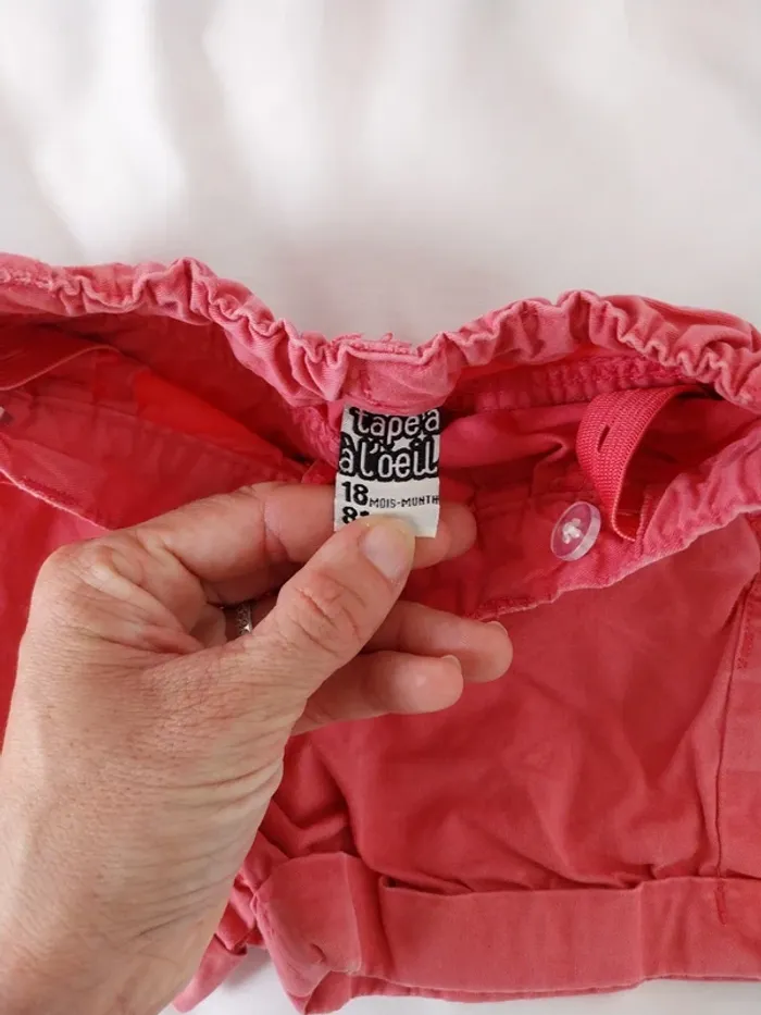 Short fille 18 mois Tape a l'œil - photo numéro 4