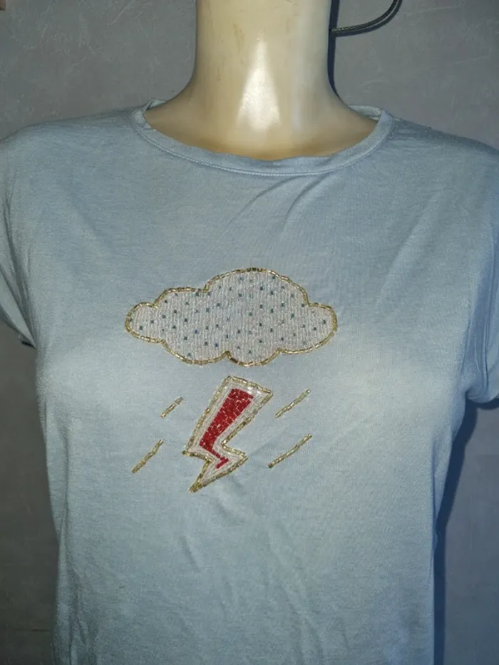 Tee-shirt manches courtes taille XS - photo numéro 2