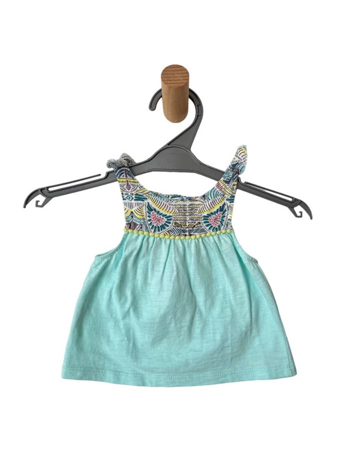 Blouse / top à bretelles turquoise - Tape à l'oeil 3 mois (59cm)