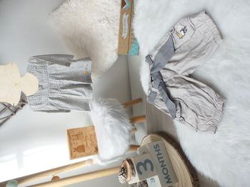 Magnifique ensemble 2 pieces Sergent Major blouse blanc grise jaune pantalon assortie fille 3 mois 6