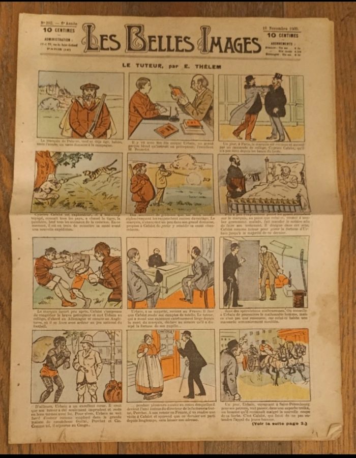 Rare ancien journal Les belles images de 1909 N°292 vintage - photo numéro 2