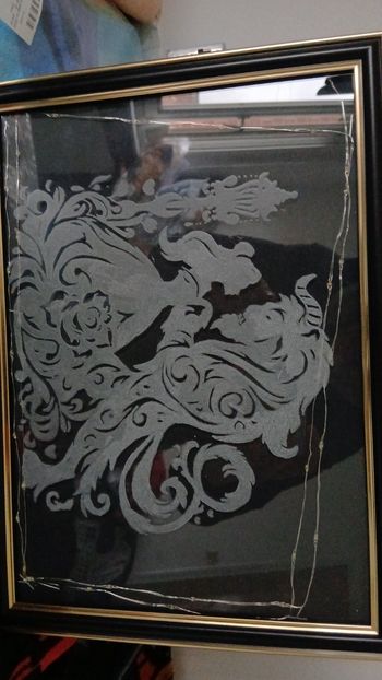 Cadres lumineux gravee