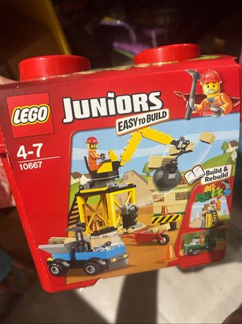 LEGO Juniors - 10667 - Jeu de construction - boîte de construction du chantier