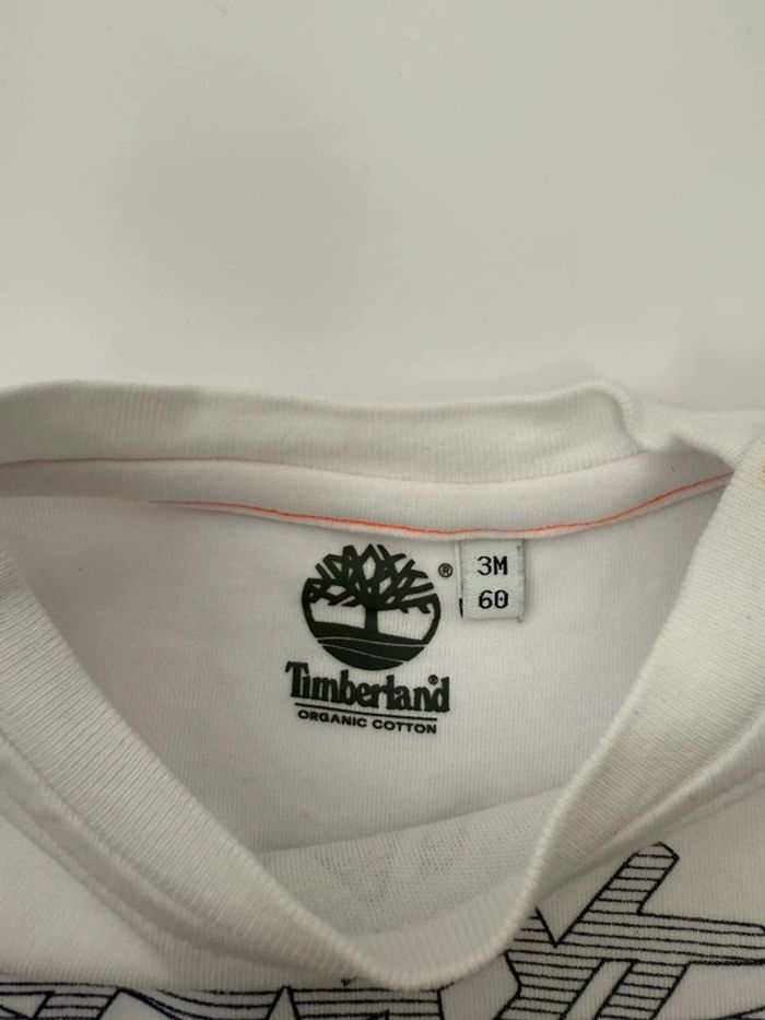 T-shirt Timberland bébé garçon taille 3 mois 60 cm comme neuf - photo numéro 3