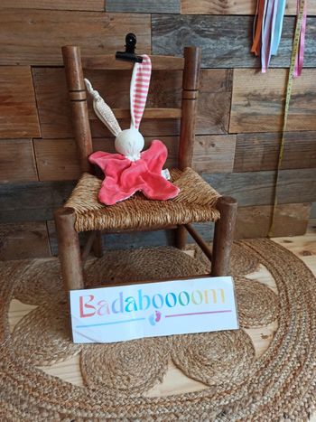 Doudou lapin rose keptin-jr tbe