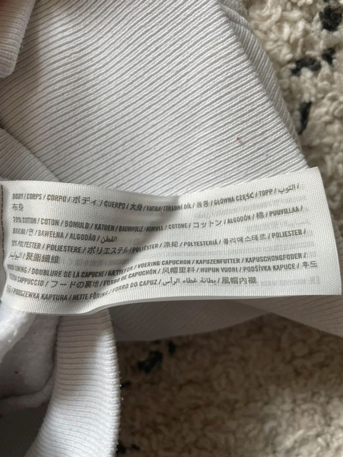 Sweat à capuche marine et blanc Hollister - photo numéro 6