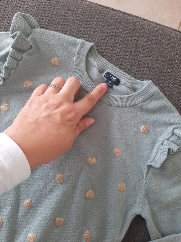 Pull fin à petit cœur - photo numéro 2