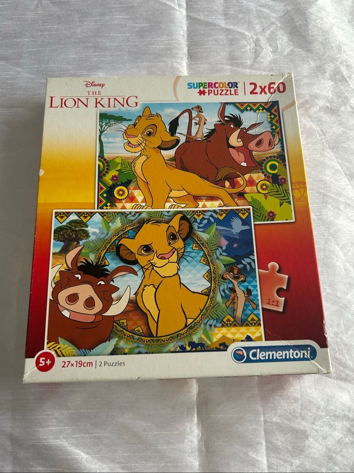 2 puzzles roi lion