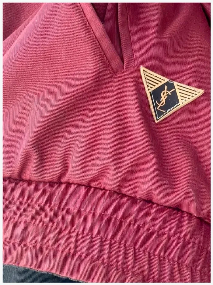 Blouson Yves Saint Laurent XL réversible noir et rouge - bon état - photo numéro 10