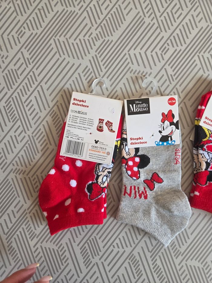 Lot 3 paires de chaussettes neuves Minnie 31/34 - photo numéro 2