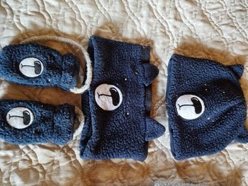 Ensemble bonnet tour de cou moufles