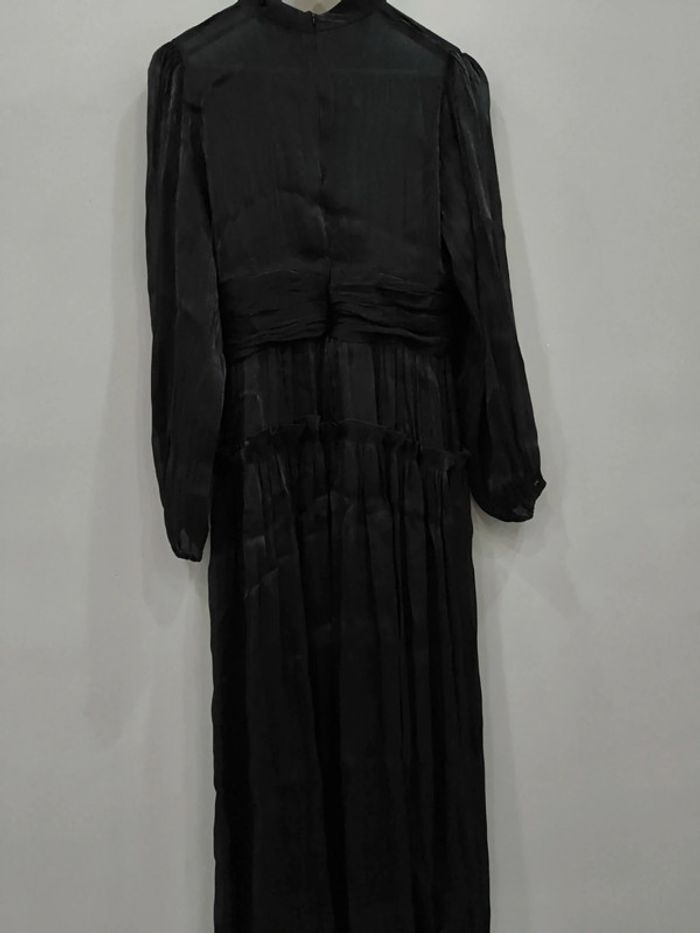 Robe mi longue à volants et manches évasées neuve taille M - photo numéro 4