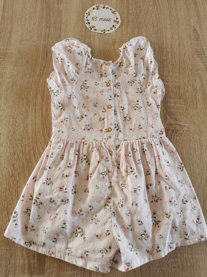 Lot bébé 18mois fille combishort,combi, jupe et robe gemo, tao, mes petits cailloux et orchestra - photo numéro 3