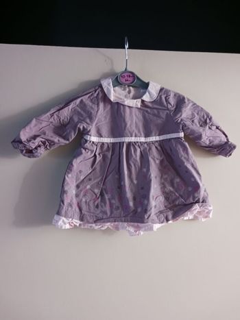 Robe mauve 6 mois