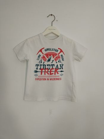 Tee shirt in extenso 5 ans blanc