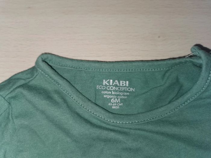 T shirt manches longues vert - photo numéro 2