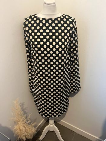 Robe noire à pois H&M S