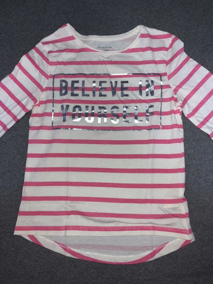 T-shirt longues manches 9-10 ans