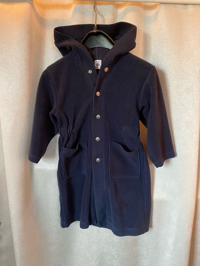 Robe de chambre polaire marine pressions 4 ans Petit Bateau - photo numéro 2