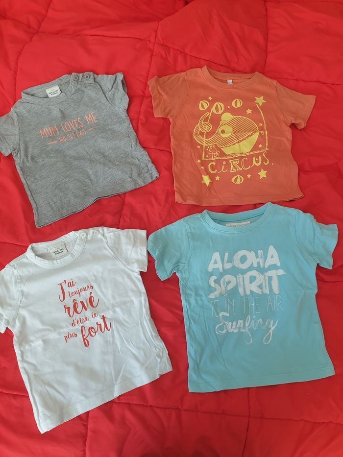 Lot de 8 Tshirts 18 mois - photo numéro 2