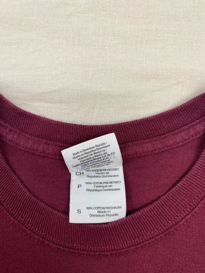 T-shirt imprimé sport USA, homme, été, bordeaux, S - photo numéro 4