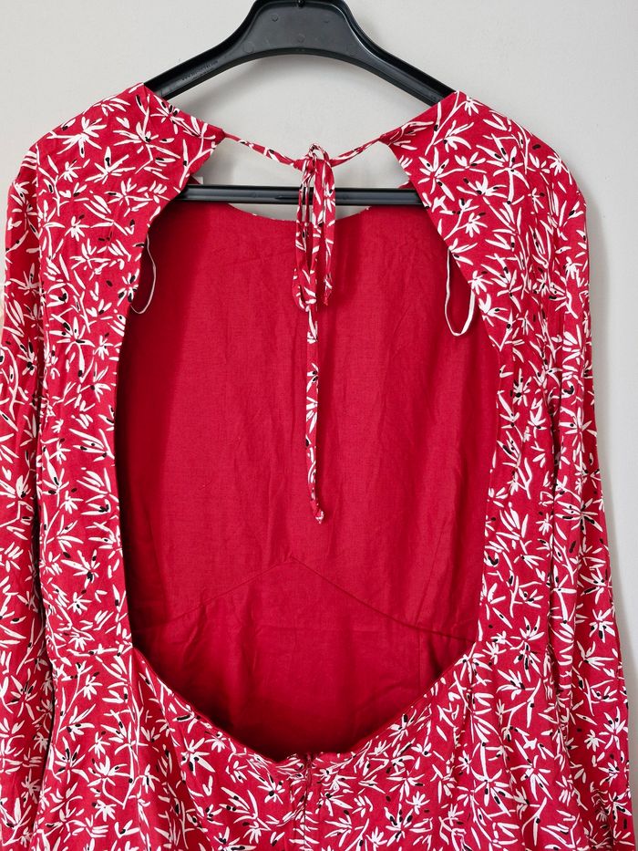 Robe rouge à motif taille 44 neuvr avec étiquettes de SBRN - photo numéro 9