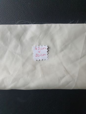 Tissu doublure crème 45 x20 cm