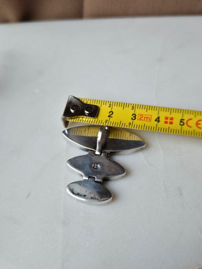 🔅 pendentif argent et bois - photo numéro 6