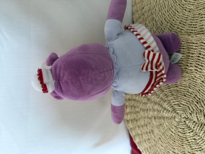 Peluche Hallie l'hippopotame NICOTOY Disney Docteur la peluche violet - photo numéro 4