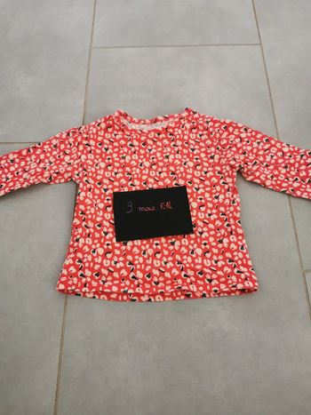 Tee-shirt manche longue gemo 9 mois