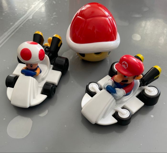 Lot de 3 Figurines Mario Kart avec voiture - photo numéro 6