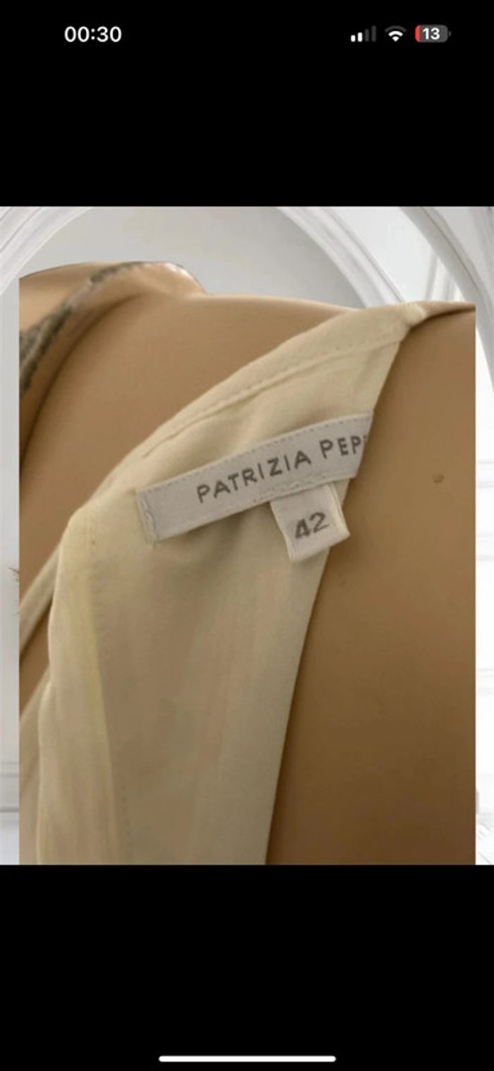 Robe beige Patrizia Pepe neuve – taille 42 élégante et fluide - photo numéro 8