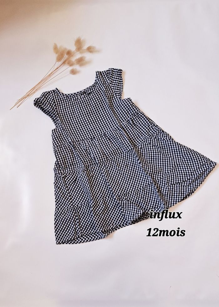 robe vichy influx 12mois 👶