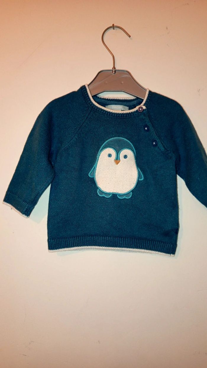 Pull mixte obaibi 6 mois